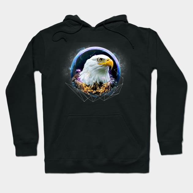 EAGLE galaxy Hoodie by PRESENTA